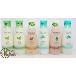 BAG OF ASSORTED LIVE CLEAN BATH AND BODY PRODUCTS