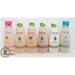 BAG OF ASSORTED LIVE CLEAN BATH AND BODY PRODUCTS