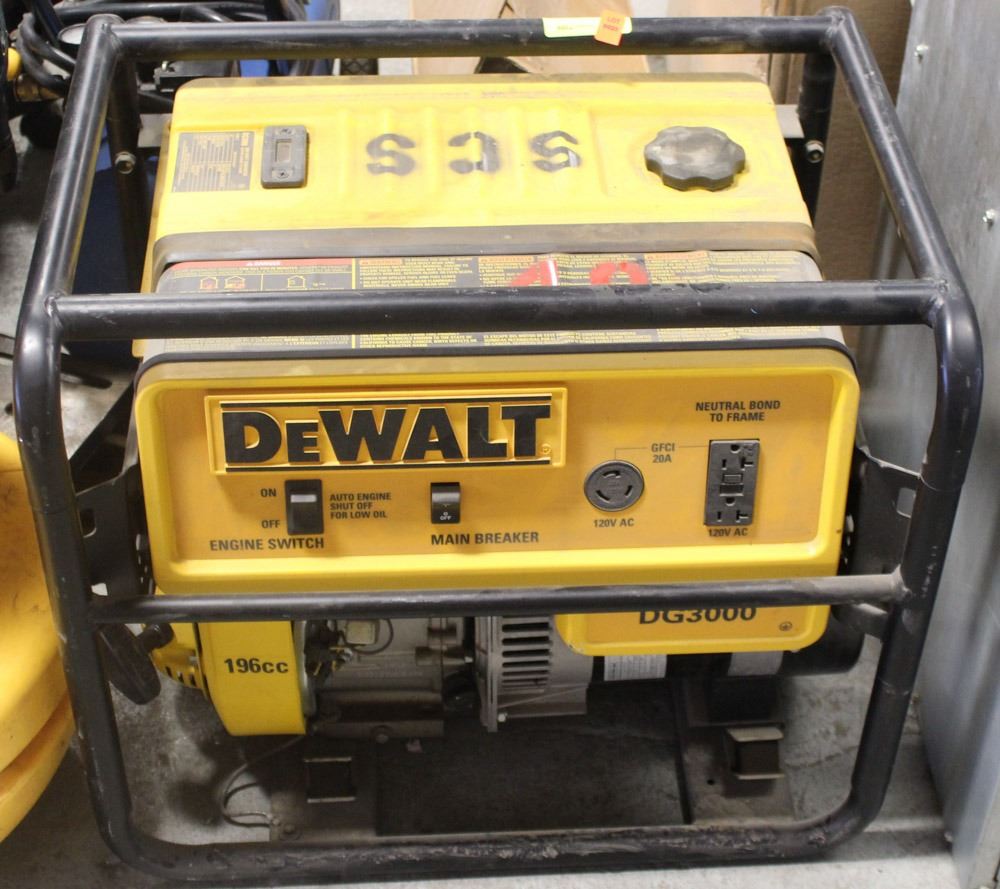 DEWALT 3000 WATT GENERATOR, DG3000 Kastner Auctions