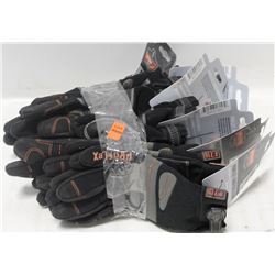 6 PAIRS ERGODYNE PROFLEX WORK GLOVES, SIZE MEDIUM