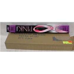 CASE OF 6 NEW 17" PINK WIPER BLADES