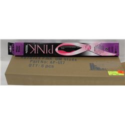 CASE OF 6 NEW 17" PINK WIPER BLADES