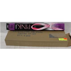 CASE OF 6 NEW 17" PINK WIPER BLADES