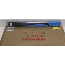 CASE OF 5 NEW 18" VISION TEC  WIPER BLADES