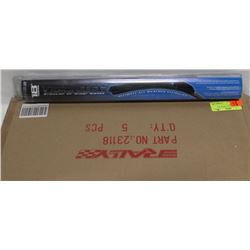 CASE OF 5 NEW 18" VISION TEC  WIPER BLADES