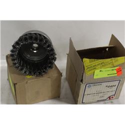 PAIR OF 4" KNOT CUP BRUSHES