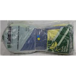 24 PAIR OF CHEMICAL RESISTANT GLOVES,