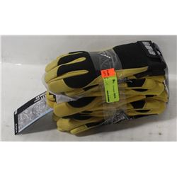 6 PAIR OF INSULATED LEATHER WORK GLOVES