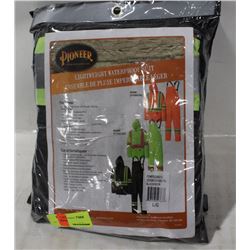 LOT OF 2 NEW PIONEER RAIN SUITS, HI-VIS, SIZE LRG