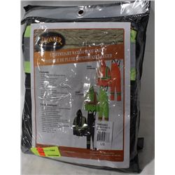 LOT OF 2 NEW PIONEER RAIN SUITS, HI-VIS, SIZE LRG