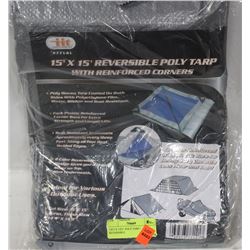 15FT X 15FT  POLY TARP / REVERSIBLE