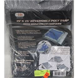 15FT X 15FT  POLY TARP / REVERSIBLE