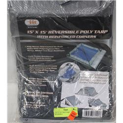 15FT X 15FT  POLY TARP / REVERSIBLE