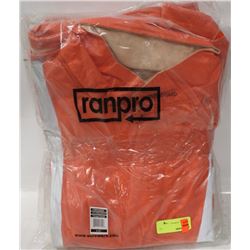 LOT OF 4 HI-VIS RAIN JACKETS, SIZE LARGE