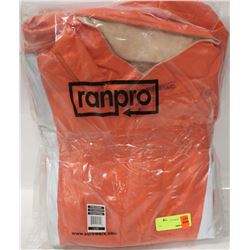 LOT OF 4 HI-VIS RAIN JACKETS, SIZE EX-LRGE