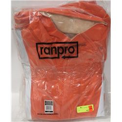 LOT OF 4 HI-VIS RAIN JACKETS, SIZE 2XL