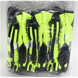 6 PAIRS WATSON RIDGEBACK THINSULATE GLOVES, SZ LG