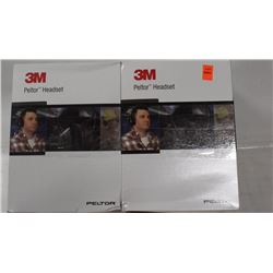 LOT OF 2 PAIR PELTOR HEADSET HEARING PROTECTION