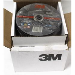 CASE OF 50 - 3M SILVER CUTOFF WHEEL T1, 60 GRADE