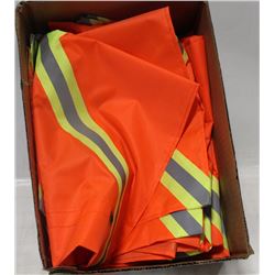LOT OF 6 HI-VIS REFLECTIVE FLAGS