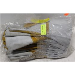 BUNDLE OF 12 PAIRS WELDING GLOVES SIZE LARGE