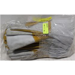BUNDLE OF 12 PAIRS WELDING GLOVES SIZE LARGE