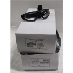 2 BOXES OF PYRAMEX SAFETY GLASSES, CLEAR LENS
