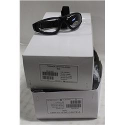 2 BOXES OF PYRAMEX SAFETY GLASSES, CLEAR LENS