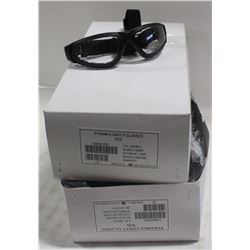 2 BOXES OF PYRAMEX SAFETY GLASSES, CLEAR LENS