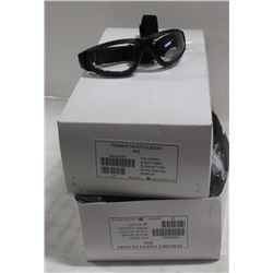 2 BOXES OF PYRAMEX SAFETY GLASSES, CLEAR LENS