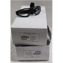 2 BOXES OF PYRAMEX SAFETY GLASSES, CLEAR LENS