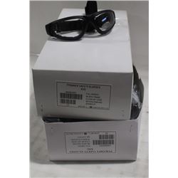 2 BOXES OF PYRAMEX SAFETY GLASSES, CLEAR LENS
