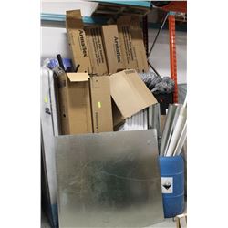 LARGE LOT OF ALUMINUM DUCTING MATERIALS & MORE