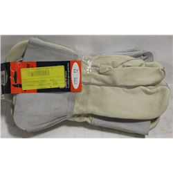 BUNDLE OF 4 PAIRS LEATHER WELDING MITTS SIZE 12