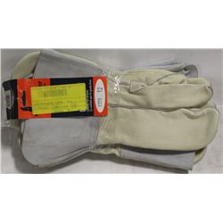 BUNDLE OF 4 PAIRS LEATHER WELDING MITTS SIZE 12