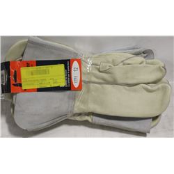 BUNDLE OF 4 PAIRS LEATHER WELDING MITTS SIZE 12