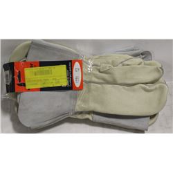 BUNDLE OF 4 PAIRS LEATHER WELDING MITTS SIZE 12
