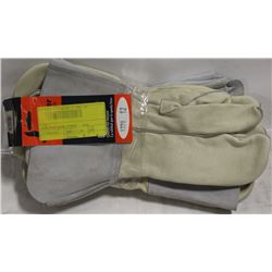 BUNDLE OF 4 PAIRS LEATHER WELDING MITTS SIZE 12