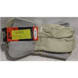 BUNDLE OF 4 PAIRS LEATHER WELDING MITTS SIZE 12