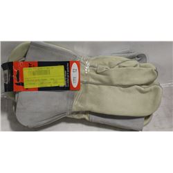 BUNDLE OF 4 PAIRS LEATHER WELDING MITTS SIZE 12