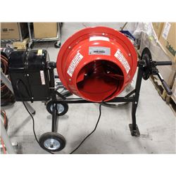 NEW & UNUSED 1-1/4 CUBIC FT. POWER CEMENT MIXER