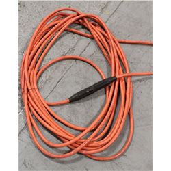 60FT 1/0 600 VOLT WELDING CABLES WITH ENDS.