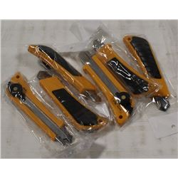 5 NEW BOX CUTTERS/OLFA STYLE KNIVES