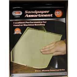 CASE OF 240 SHEETS / SANDPAPER/9X11"