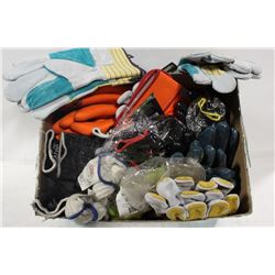 BOX OF ASSORTED WORK GLOVES