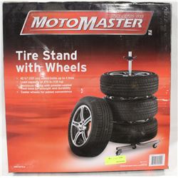 MOTOMASTER TIRE STAND WITH WHEELS