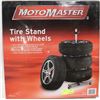 Image 1 : MOTOMASTER TIRE STAND WITH WHEELS