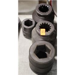 LOT OF 4 LARGE SOCKETS