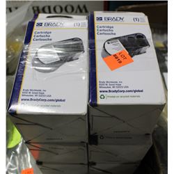 LOT OF 6 BRADY LABEL CARTRIDGES