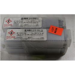 LOT OF 24 DRILL BITS, BLACK & GOLD, 5/16"